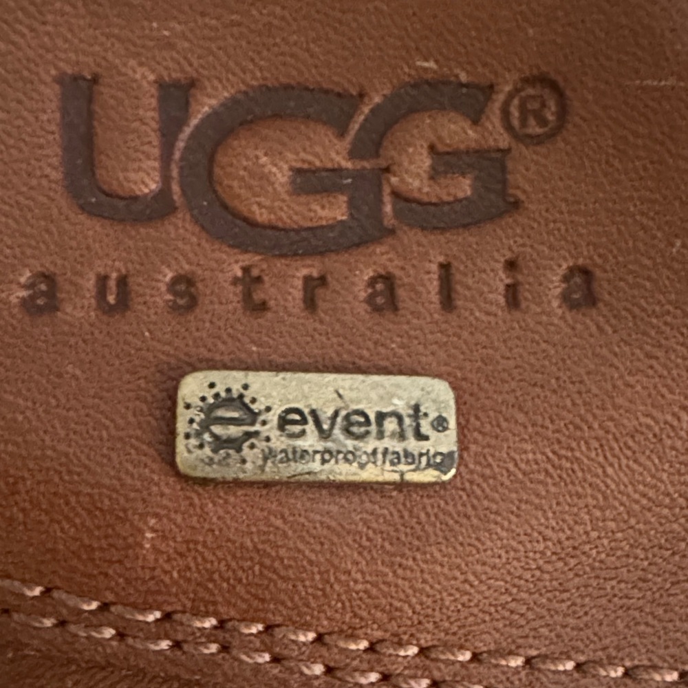 UGG Chestnut and Black Lace-Up Boots - Picture 8 of 11